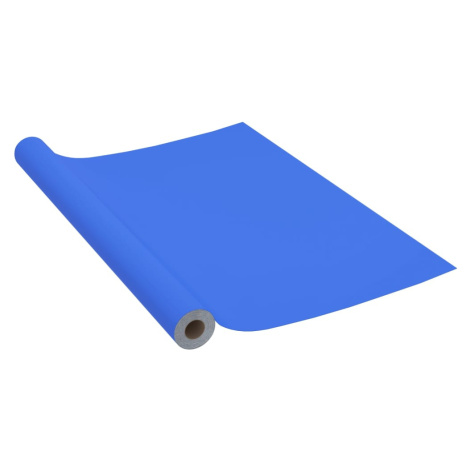 vidaXL Samolepící tapeta na nábytek modrá vysoký lesk 500 x 90 cm PVC