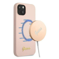 Guess GUHMP13MLSLMGLP iPhone 13 6,1 světle růžová/light pink hardcase Silico