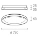 LED2 1271753 BELLA SLIM 78, B 60 2CCT 3000K/4000K STROPNÍ ČERNÉ