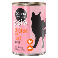 Cosma Thai/Asia v želé 12 x 400 g - Kuře s tuňákem v želé