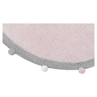 Pratelný koberec Bubbly Soft Pink Kruh Ø 120 cm