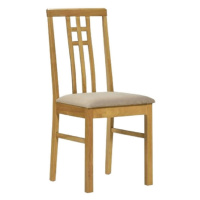 Jídelní židle SLAVATA, dub sonoma/látka krémová