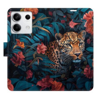 iSaprio Flip pouzdro Flower Jaguar 02 pro Xiaomi Redmi Note 13 5G