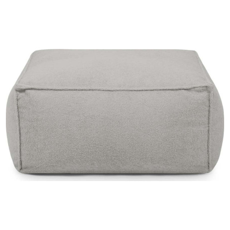 Světle šedý sedací vak z textilie bouclé Mass – SLOWDOWN