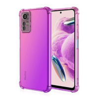 TopQ Kryt Xiaomi Redmi Note 12S Shock duhový růžovo-fialový 99838