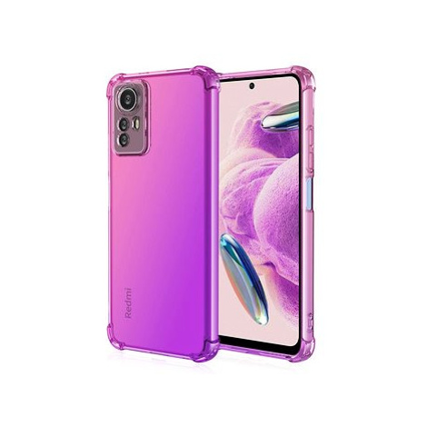 TopQ Kryt Xiaomi Redmi Note 12S Shock duhový růžovo-fialový 99838