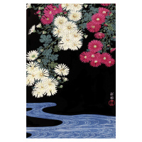 Plakát, Obraz - Ohara Koson - Chrysanthemum and Running Water, 61 × 91.5 cm