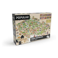 Puzzle - Mapa České republiky, 160 ks