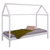 Domečková postel i z masivu 90x200cm sully - bílá