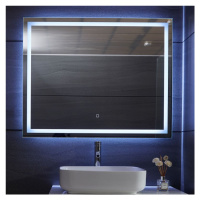 Aquamarin Koupelnové zrcadlo s LED osvětlením, 100 x 80 cm