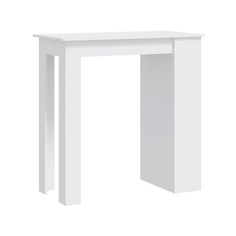Barový stůl s úložným regálem bílý 102 × 50 × 103,5 cm, 809467 SHUMEE