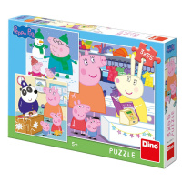 Peppa Pig - Veselé odpoledne: puzzle 3x55 dílků - Dino