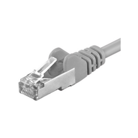 Premiumcord Patch kabel CAT 6a S-FTP,RJ45-RJ45,LSOH, AWG 26/7 2m šedá