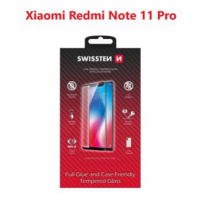 Tvrzené sklo Swissten Full Glue, Color Frame, Case Friendly pro Xiaomi Redmi Note 11 Pro, černá