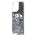 Zadní kryt DKNY Liquid Glitter Arch Logo pro Apple iPhone 12/12 Pro, černá