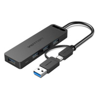 Vention 2-in-1 USB-C/USB-A 3-Port USB 3.0 Hub