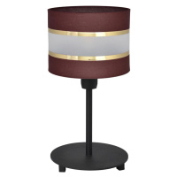 Stolní lampa HELEN 1xE27/15W/230V hnědá/černá/zlatá