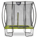 Trampolína s ochrannou sítí Silhouette trampoline Exit Toys 153*214 cm zelená