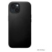 Nomad Modern Leather Case, black - iPhone 15 (NM01604785) Černá