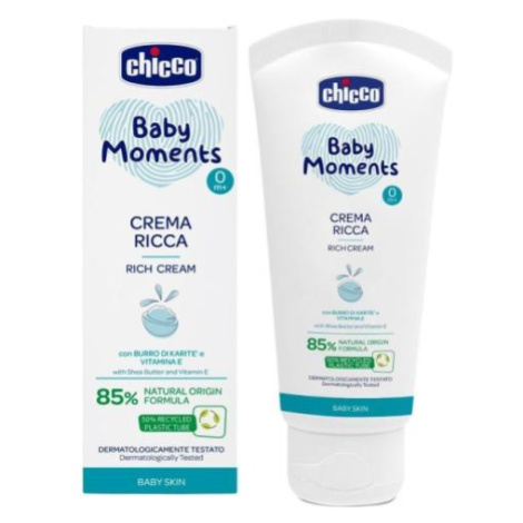 CHICCO Krém vyživující Baby Moments 85% přírodních složek 100ml, 0m+