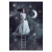 Ilustrace Fairy women at night sky, Vizerskaya, (26.7 x 40 cm)
