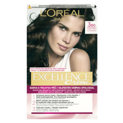 L'Oréal Paris Excellence Creme Tmavá hnědá 300