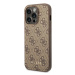 Guess GUHCP14XG4GFBR hard silikonové pouzdro iPhone 14 PRO MAX 6.7" brown 4G Metal Gold Logo