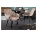 LuxD Designová židle Garold šampaňský samet - Skladem