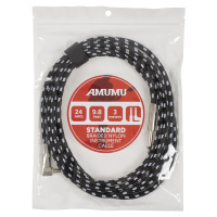 Amumu S30W-SA-3M Braided Nylon Instrument Cable