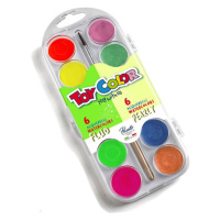 Vodové barvy Toy Color - perleť a neon - 12 barev