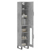 vidaXL Skříň highboard betonově šedá 34,5x34x180 cm kompozitní dřevo