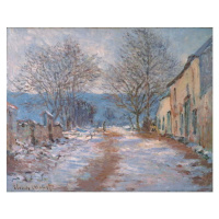 Monet, Claude - Obrazová reprodukce Snow in Limetz; Effet de neige a Limetz, 1886, (40 x 30 cm)