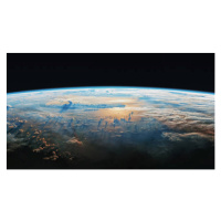 Fotografie The Earth viewed from the orbit, StockByM, 40 × 22.2 cm