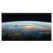 Fotografie The Earth viewed from the orbit, StockByM, 40 × 22.2 cm