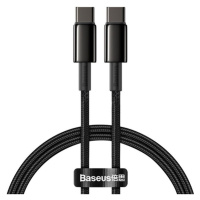 Baseus Tungsten Gold kabel USB-C/USB-C 100W 1m černý