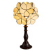 Clayre&Eef Stolní lampa 5LL-6095 v designu Tiffany, béžová