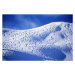 Fotografie Backcountry ski lines cover a beautiful hill., Heath Korvola, 40x26.7 cm