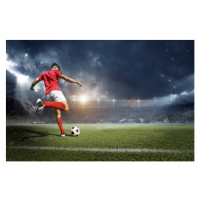 Umělecká fotografie Football player in the stadium, efks, (40 x 26.7 cm)