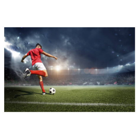 Fotografie Football player in the stadium, efks, 40 × 26.7 cm