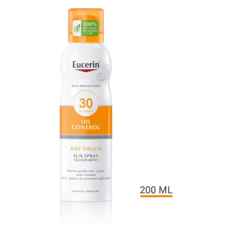 EUCERIN SUN Transparentní sprej na opalování Dry Touch Sensitive Protect SPF 30 200 ml