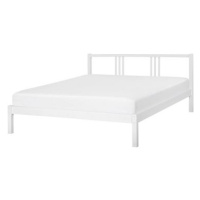 BELIANI postel VANNES 160 × 200 cm, dřevěná, bílá