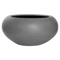 Květináč Cora, barva šedá, více velikostí - PotteryPots Velikost: S - v. 25.5 cm, ⌀ 47 cm