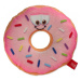 Hračka Dog Fantasy donut s obličejem růžový 12cm