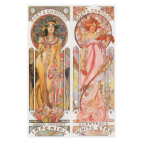 Obrazová reprodukce Moët & Chandon Champagne (Beautiful Pair of Art Nouveau Lady, Advertisement)