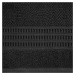 Bavlněná froté osuška s proužky ROSSI 70x140 cm, černá, 500 gr Mybesthome