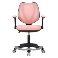 DALENOR Dětská židle Sweety, textil, černá podnož / růžová