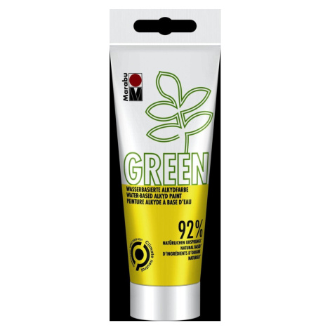 Marabu Green Alkydová barva - světle žlutá 100 ml