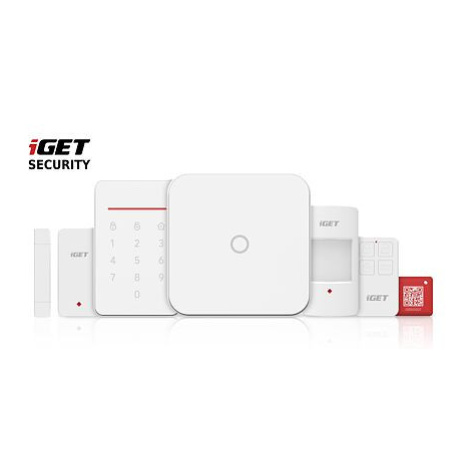 iGET SECURITY M4 - Inteligentní WiFi alarm, ovládání IP kamer a zásuvek, záloha GSM, Android, iO