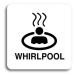 Accept Piktogram "whirlpool II" (80 × 80 mm) (bílá tabulka - černý tisk bez rámečku)