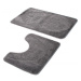 Sada koupelnových koberečků MONO 1107 tmavě šedý 6203 2PC BANAN